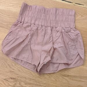 Women's Pink High-Waisted Shorts